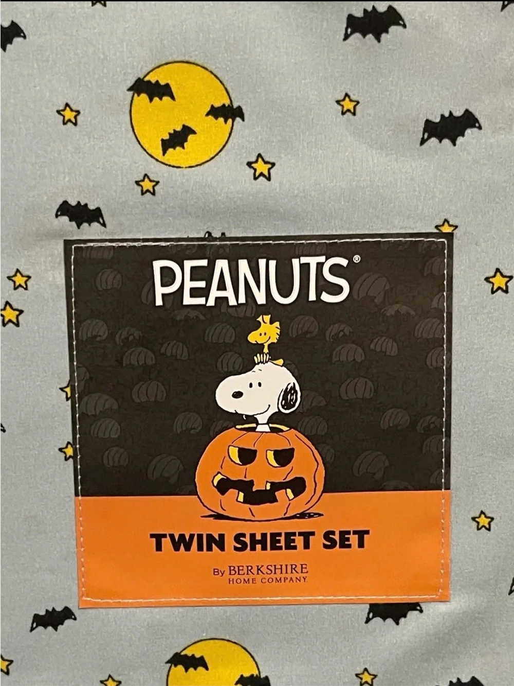 Halloween Peanuts Twin Sheet Set - Peanuts Halloween Ghost Boo Twin Sheet Set